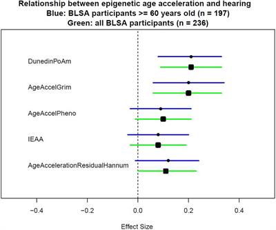 Epigenetic Age Acceleration and Hearing: Observations From the <mark class="highlighted">Baltimore Longitudinal Study of Aging</mark>